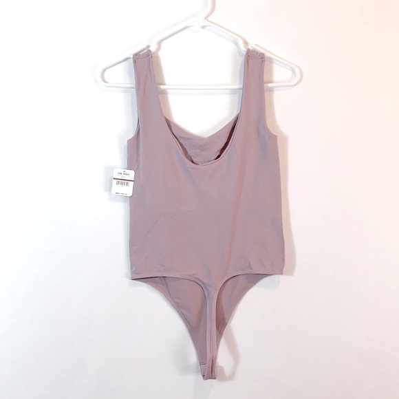 Free People Clean Lines Bodysuit In Lavender Size XS/S from REVOLVE - Picture 6 of 6